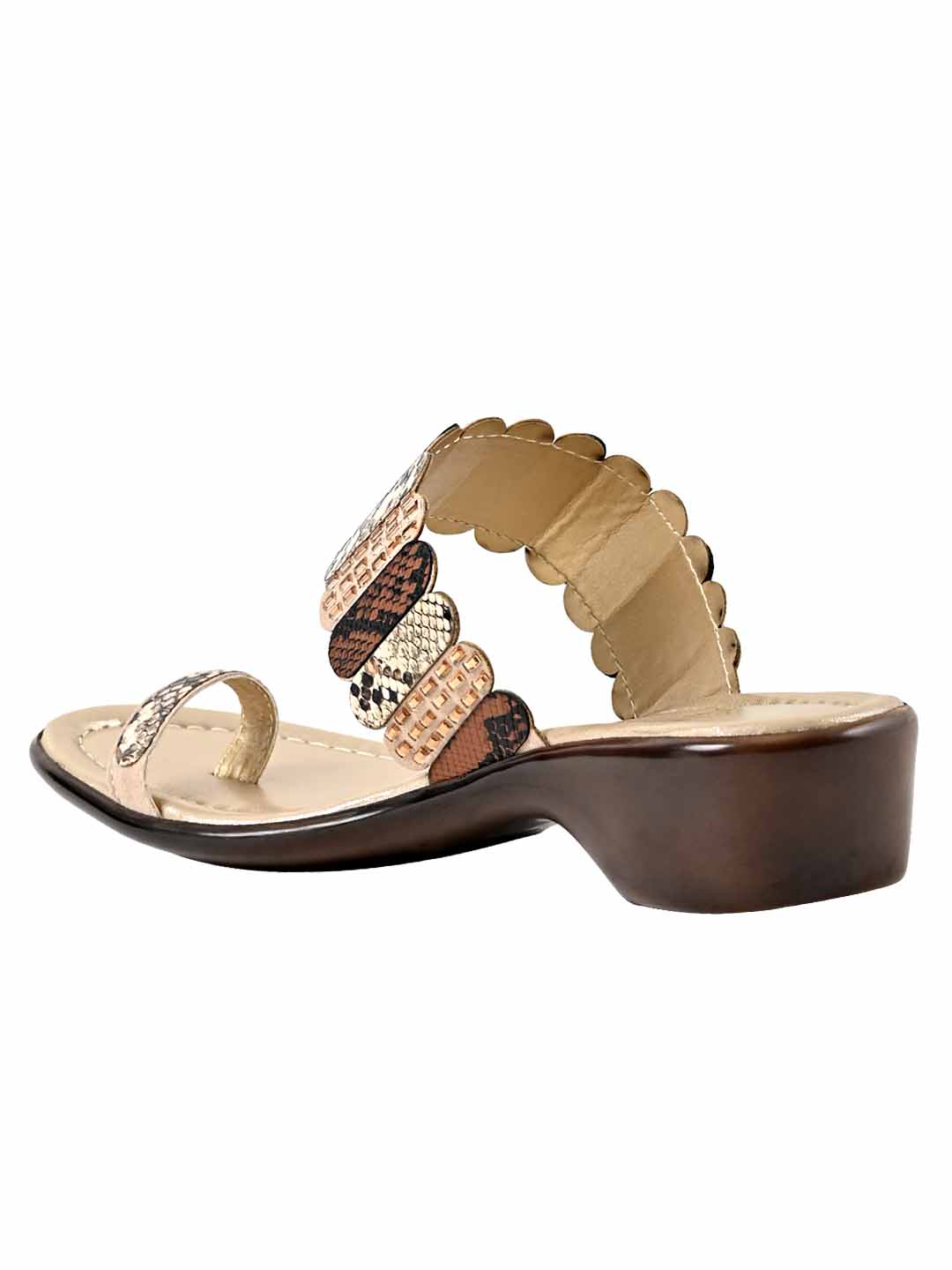 Jove Women's One Toe Sandal Snakeskin