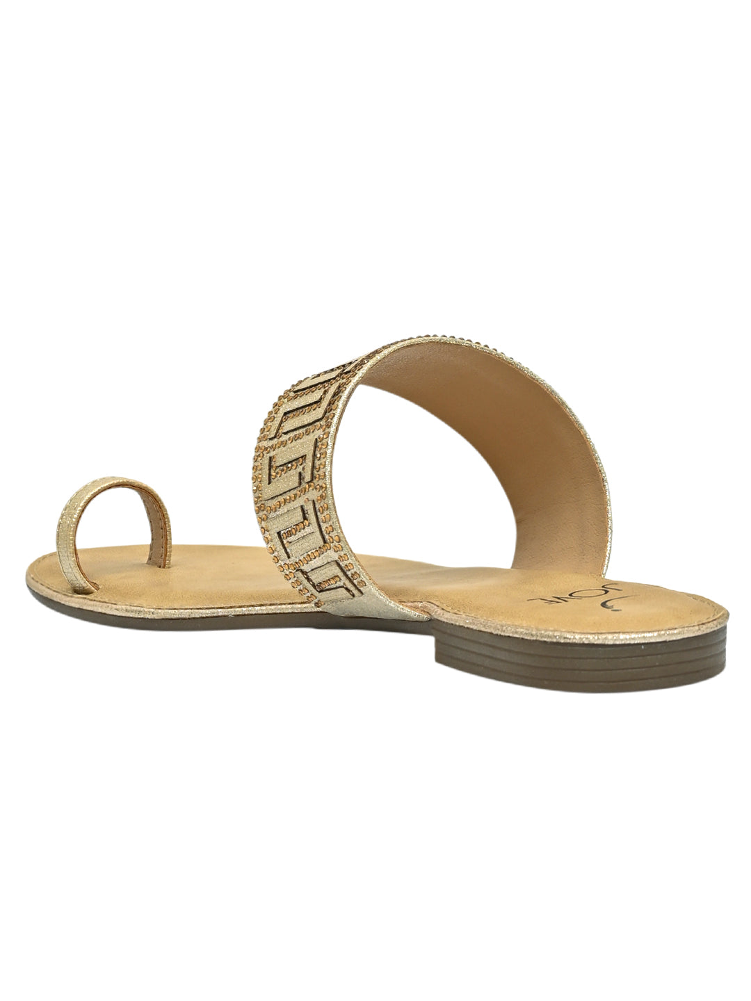 Jove Women's One Toe Sandal Gold