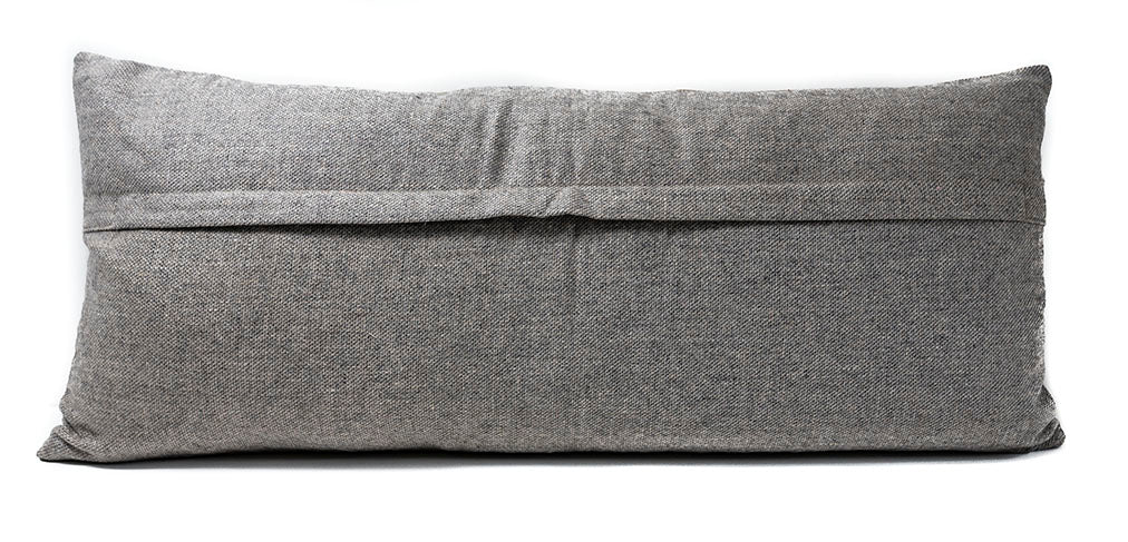 In-Sattva Striped Embroidered Cushion Cover and Pillow 14 X 30