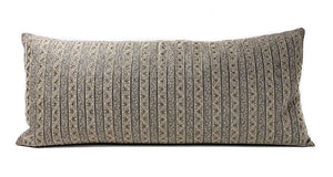 In-Sattva Striped Embroidered Cushion Cover and Pillow 14 X 30