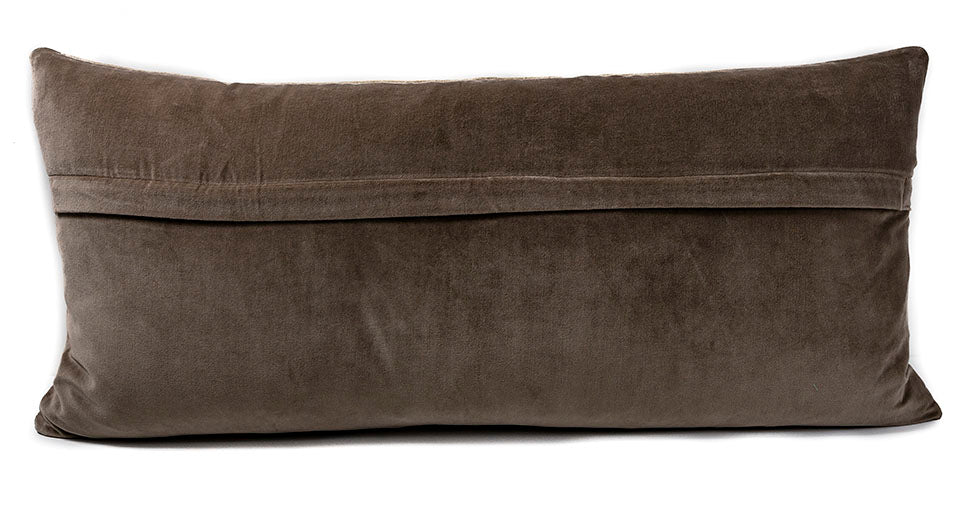 In-Sattva Silver Shiny Cushion Cover and Pillow 14 X 30