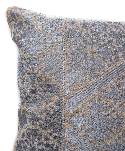 In-Sattva Silver Shiny Cushion Cover and Pillow 14 X 30