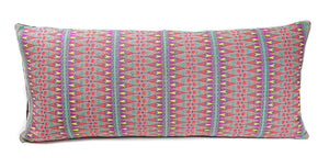 In-Sattva Multi-color Contemporary Embroidered Cushion Cover and Pillow 14 X 30