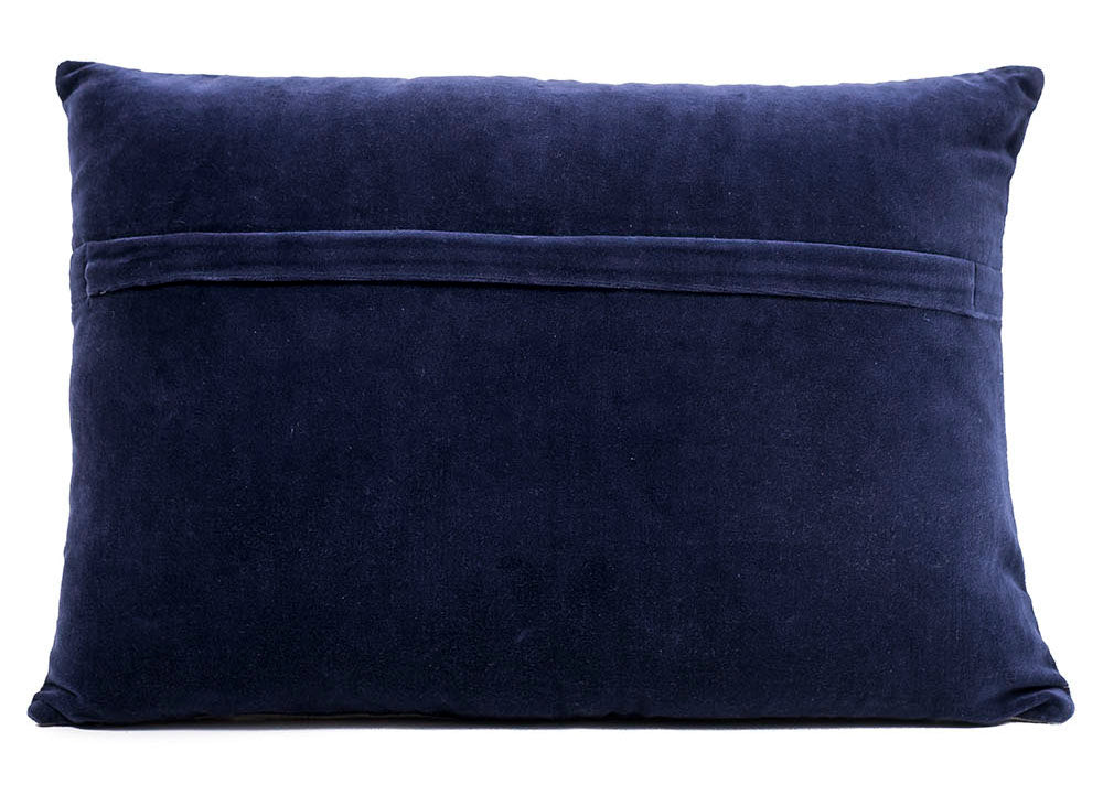 Contemporary Embroidered Cushion Cover and Pillow 14 X 20