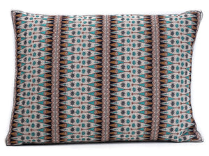Contemporary Embroidered Cushion Cover and Pillow 14 X 20