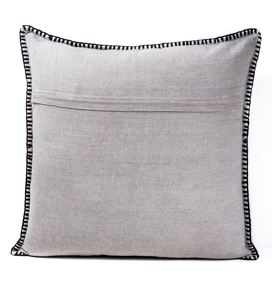 In-Sattva Black Shiny Cushion Cover and Pillow 20 X 20