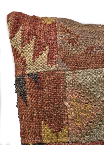 In-Sattva Patchwork Canvas Cushion Cover and Pillow