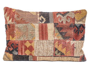 In-Sattva Patchwork Canvas Cushion Cover and Pillow