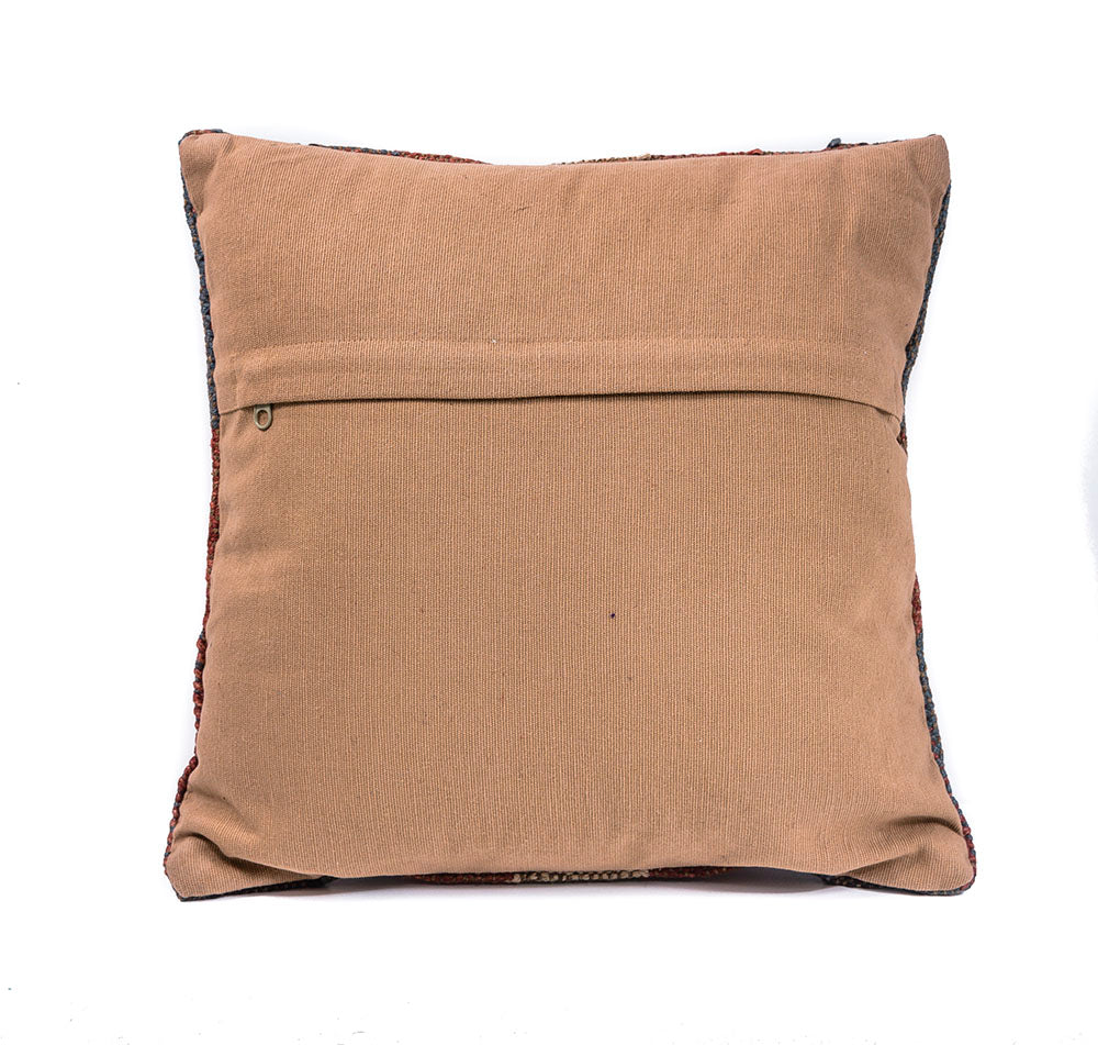 In-Sattva Diamond Patchwork Canvas Cushion Cover and Pillow