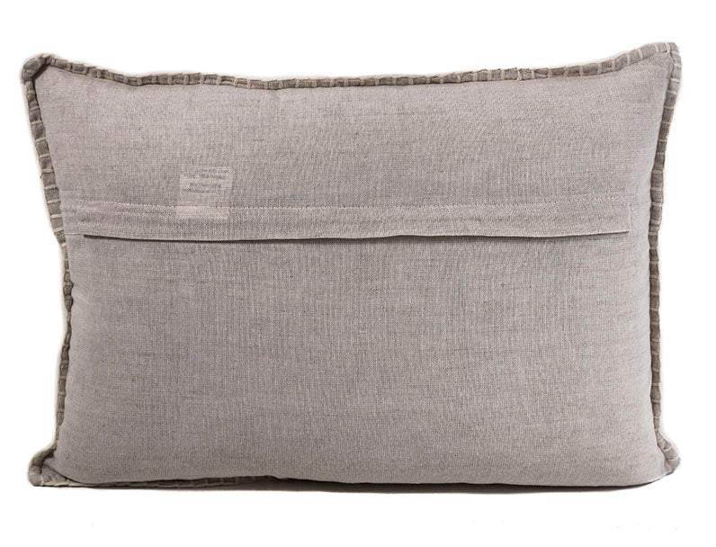 In-Sattva Off-White Shiny Cushion Cover and Pillow 14 X 20