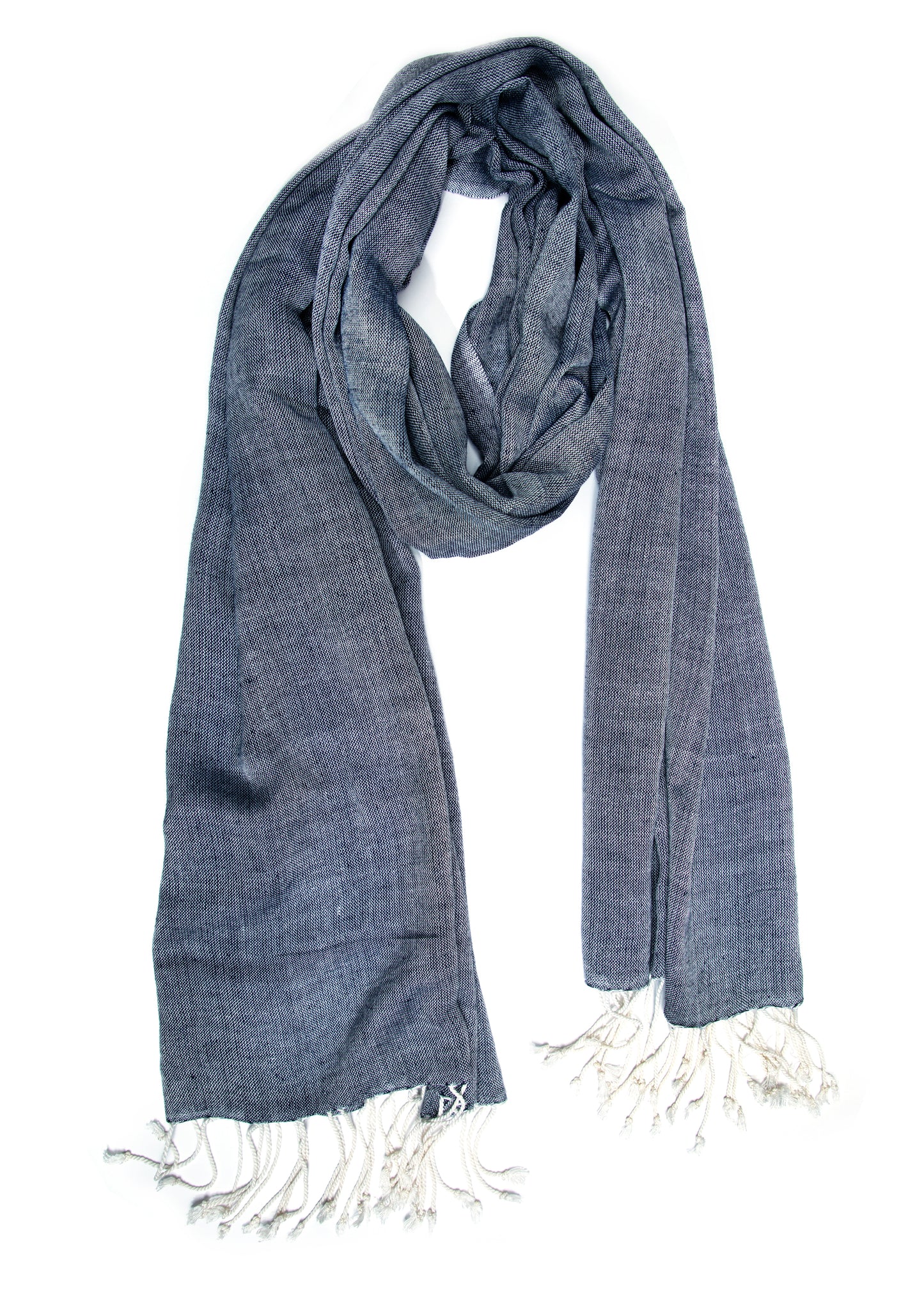 Classic Grey Pattern Scarf Stole | Standard View