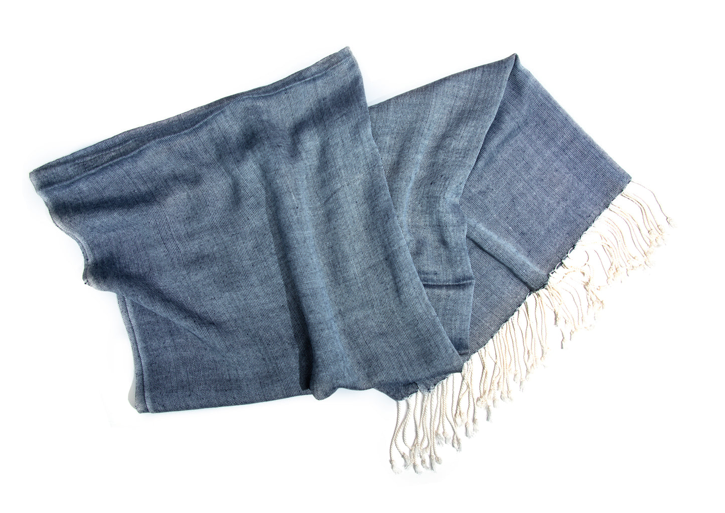 Classic Grey Pattern Scarf Stole | Folded