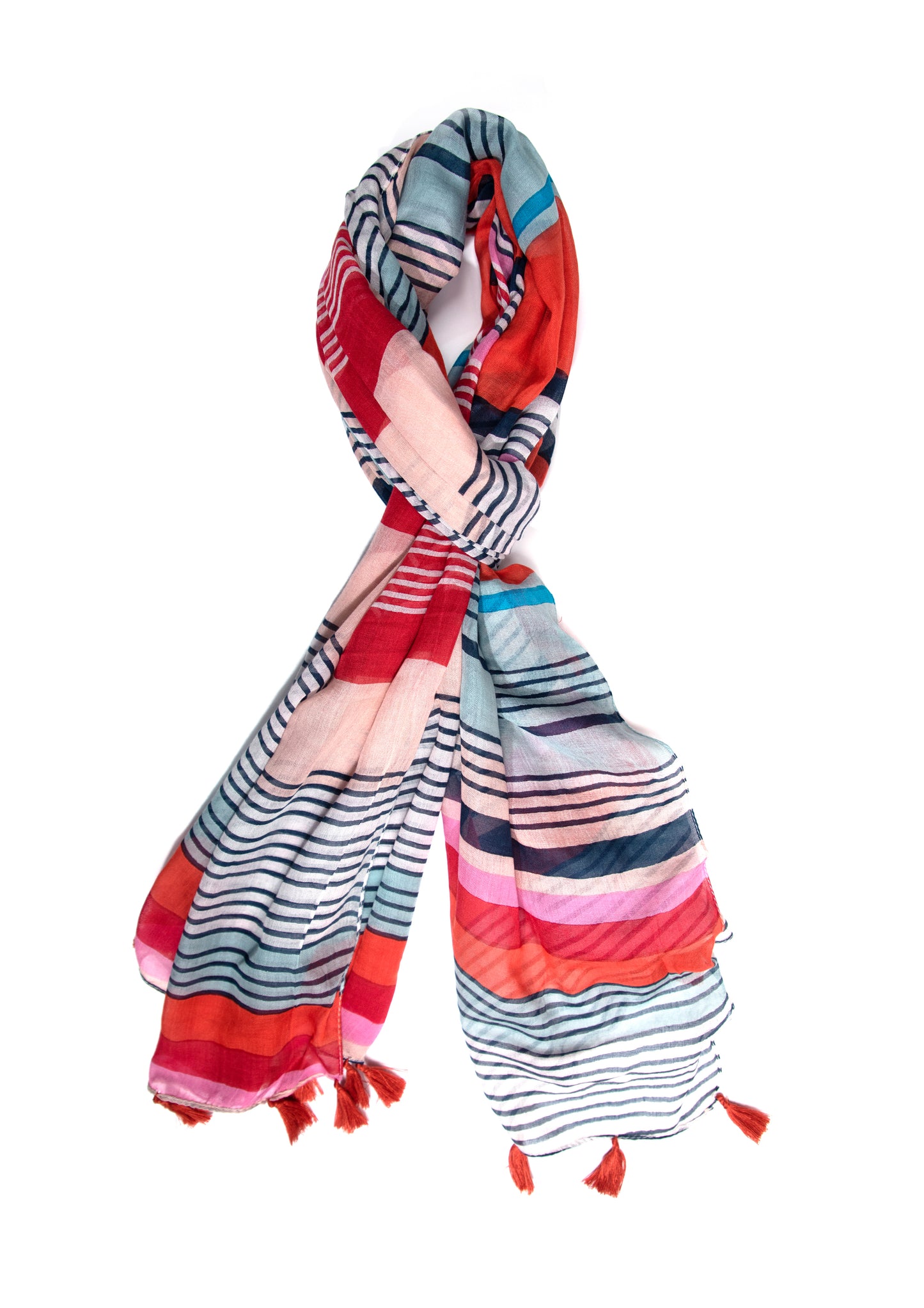 Boho Melange Print Scarf Stole | Standard View