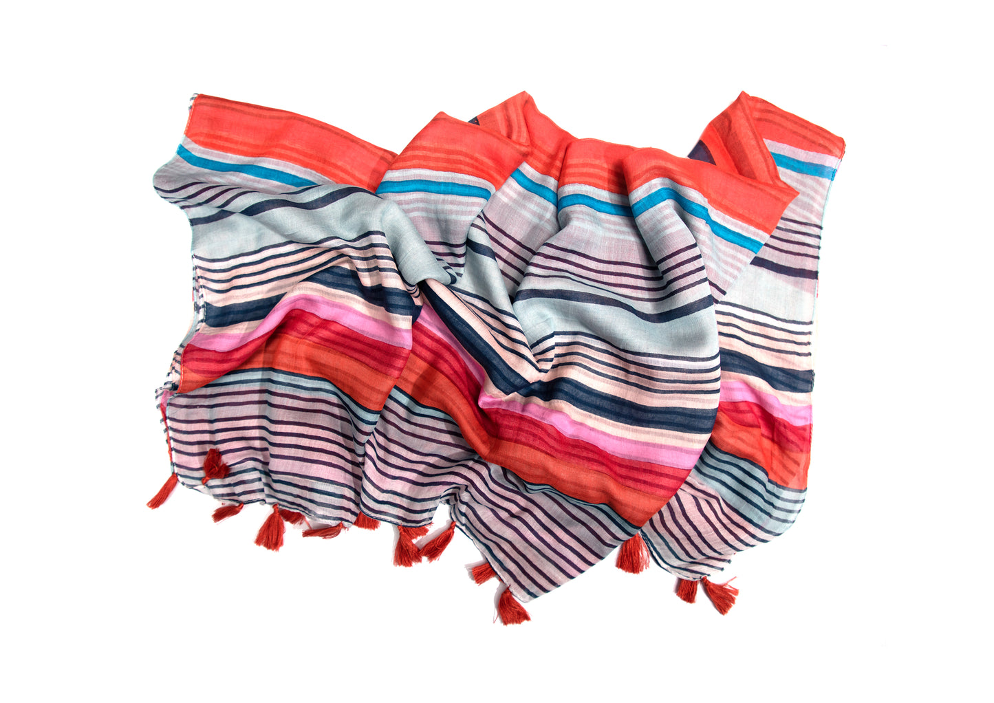 Boho Melange Print Scarf Stole | Folded