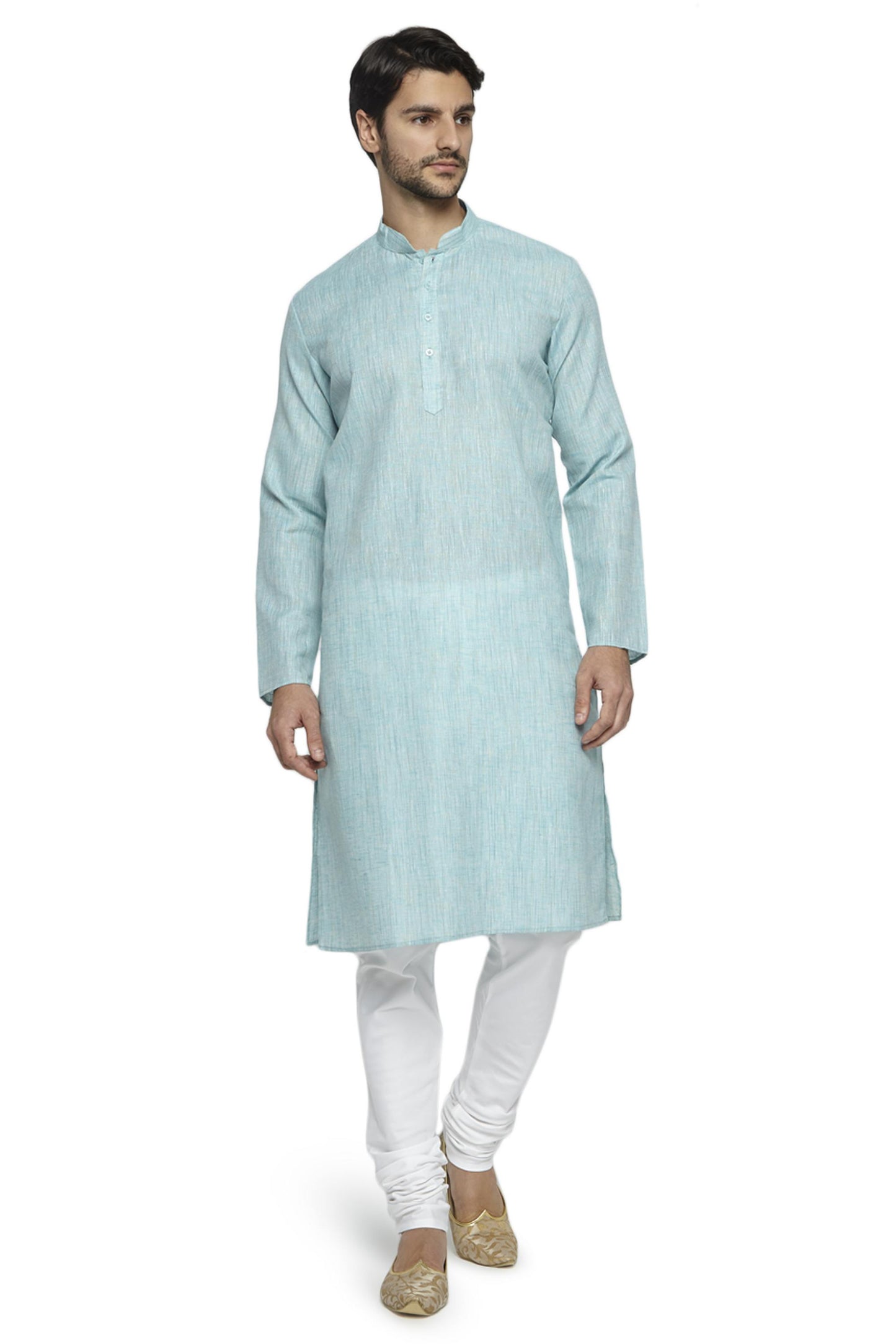 Men's blue kurta pajama set