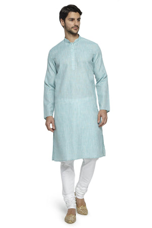 Men's blue kurta pajama set