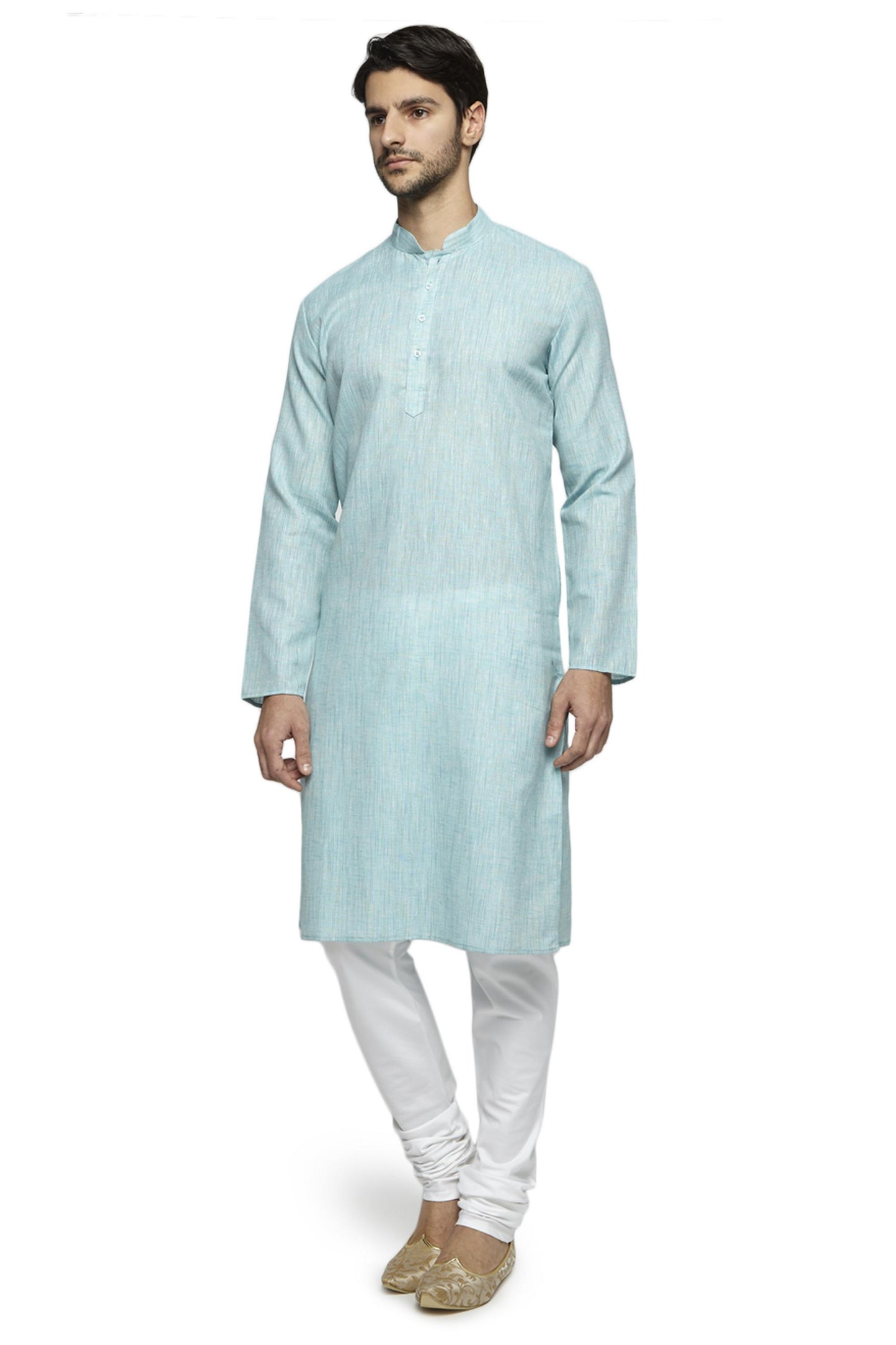 Men's blue kurta pajama set