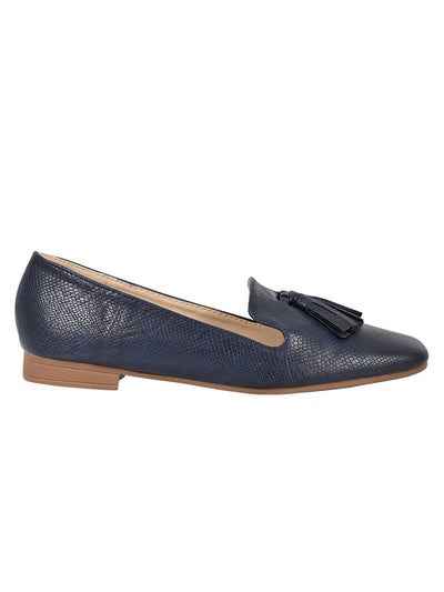 Jove Women's Snakeskin Ballerina Flat Loafer