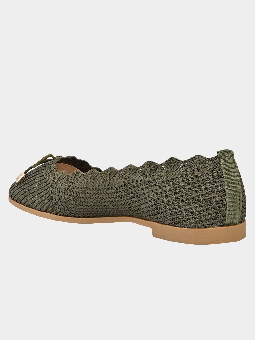 Jove Women's Green Ballerina Flat