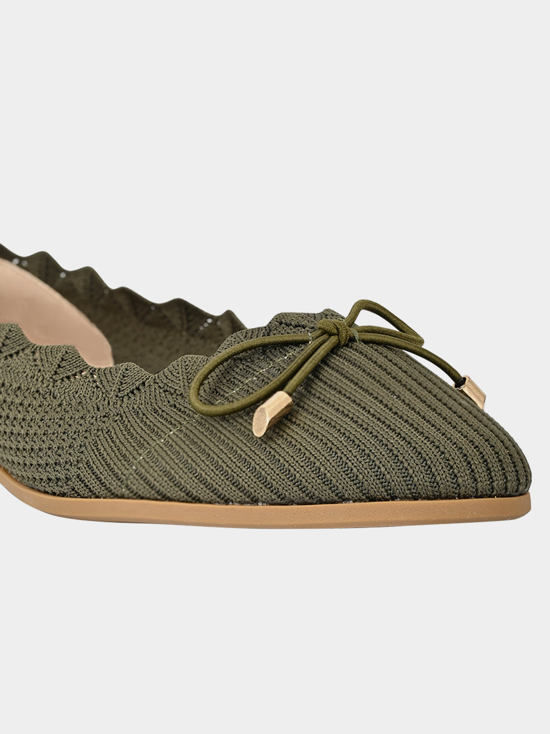 Jove Women's Green Ballerina Flat