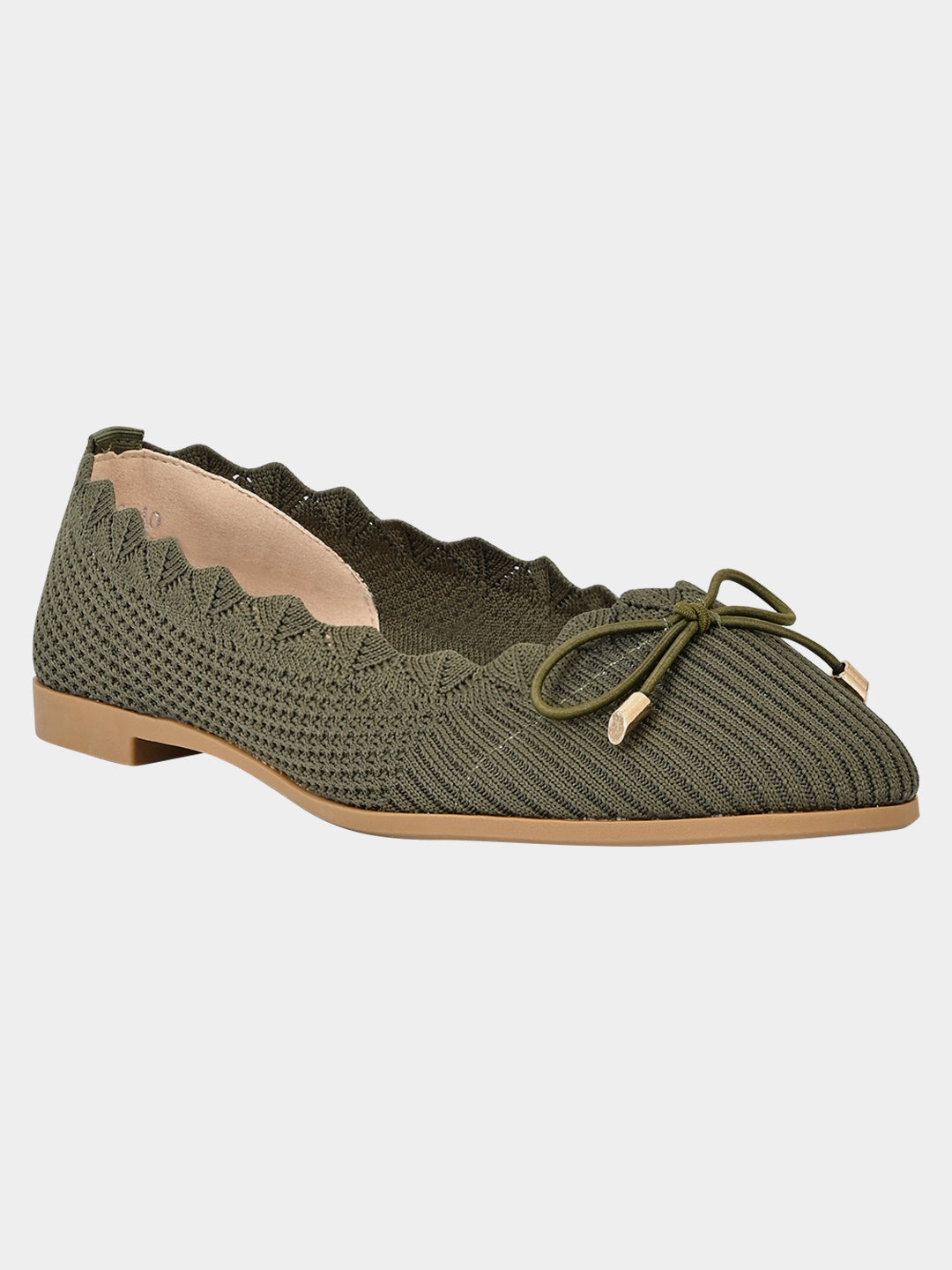 Jove Women's Green Ballerina Flat