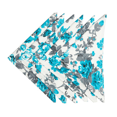 In-Sattva Home Serene Spring Print 100% Cotton Soft Touch Feel Bohemian Table Napkin Set
