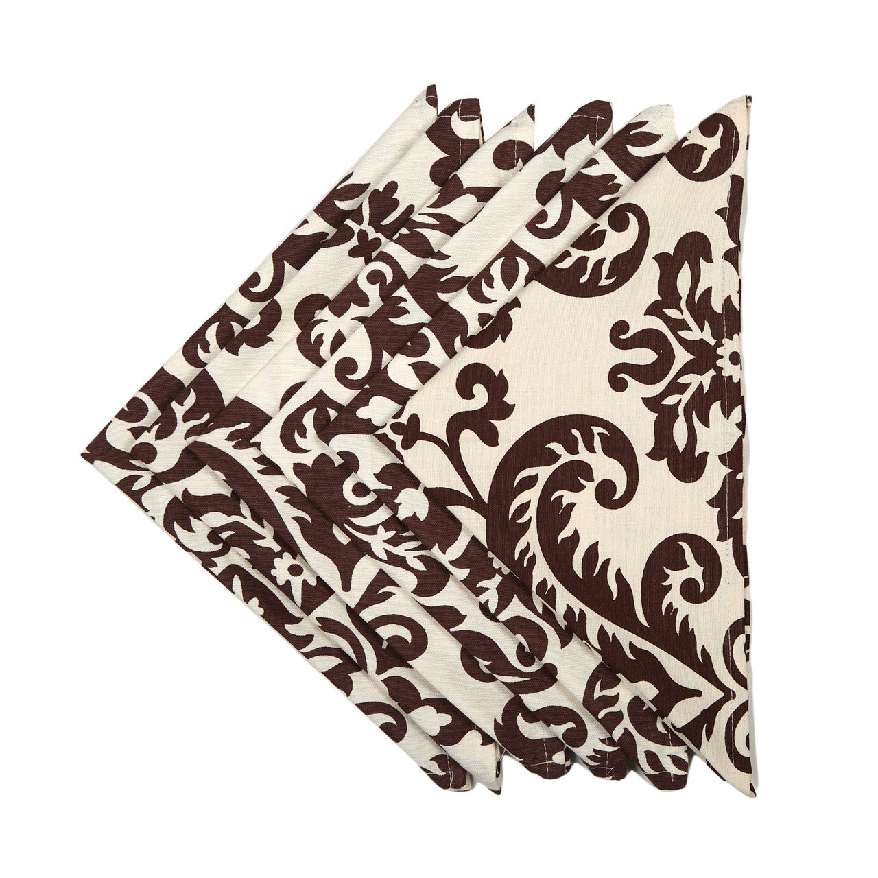 In-Sattva Home Signature Boho Indian Print 100% Cotton Soft Touch Table Napkin Set