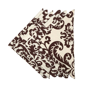 In-Sattva Home Signature Boho Indian Print 100% Cotton Soft Touch Table Napkin Set