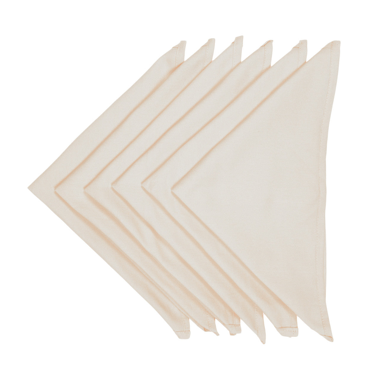 Rangeene Home 100% Pure Cotton Solid Color Soft Touch Feel Table Napkin Set Cream