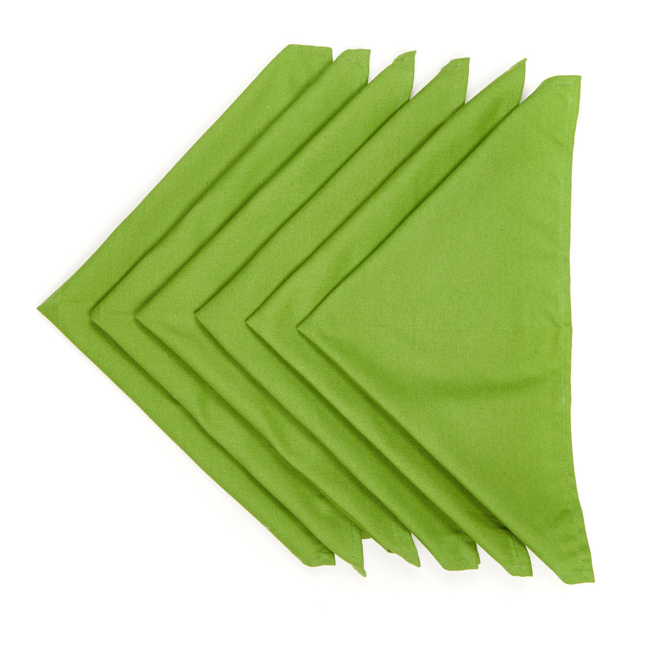 In-Sattva Home 100% Pure Cotton Solid Color Soft Touch Feel Table Napkin Set Green