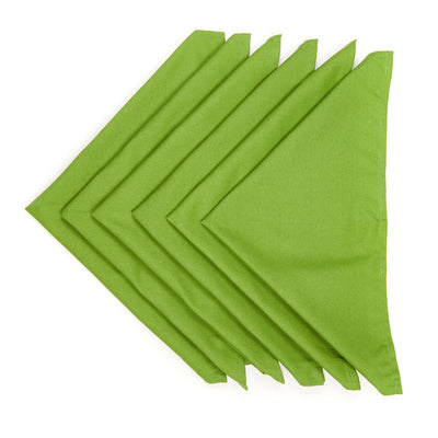In-Sattva Home 100% Pure Cotton Solid Color Soft Touch Feel Table Napkin Set Green