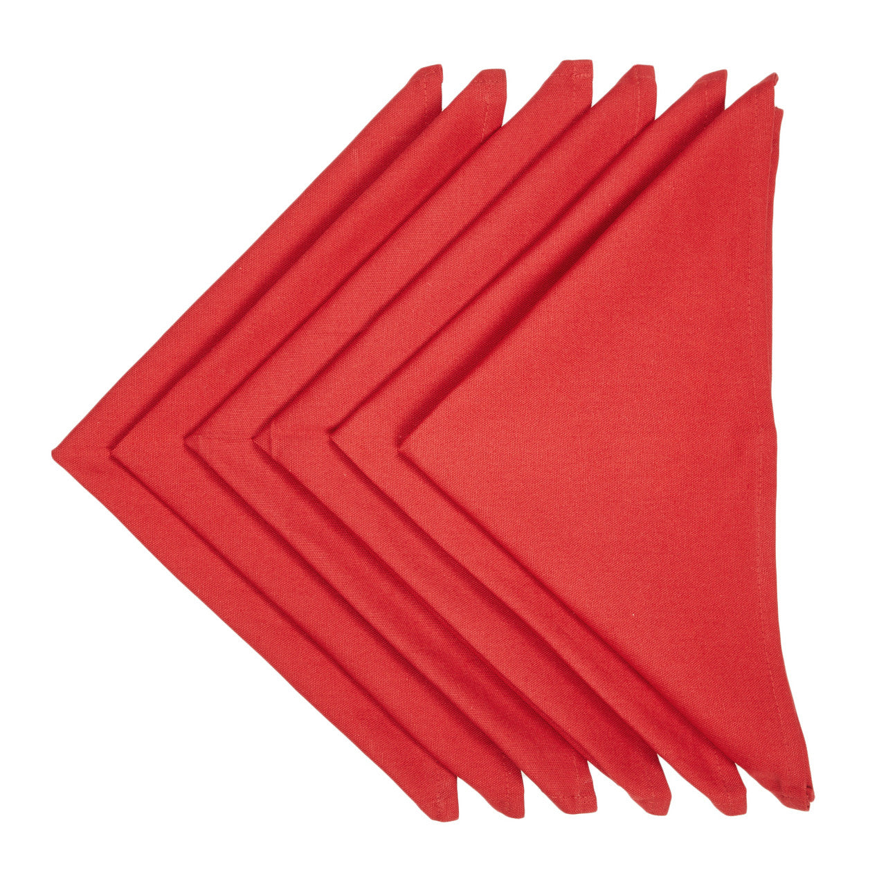 In-Sattva Home 100% Pure Cotton Solid Color Soft Touch Feel Table Napkin Set Maroon