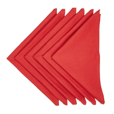 In-Sattva Home 100% Pure Cotton Solid Color Soft Touch Feel Table Napkin Set Maroon