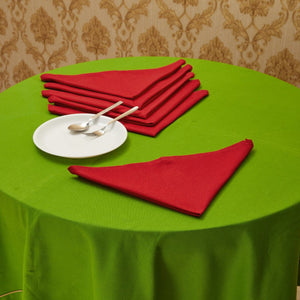 In-Sattva Home 100% Pure Cotton Solid Color Soft Touch Feel Table Napkin Set Maroon