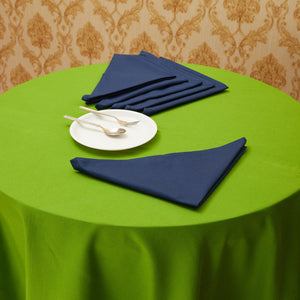 In-Sattva Home 100% Pure Cotton Solid Color Soft Touch Feel Table Napkin Set Navy