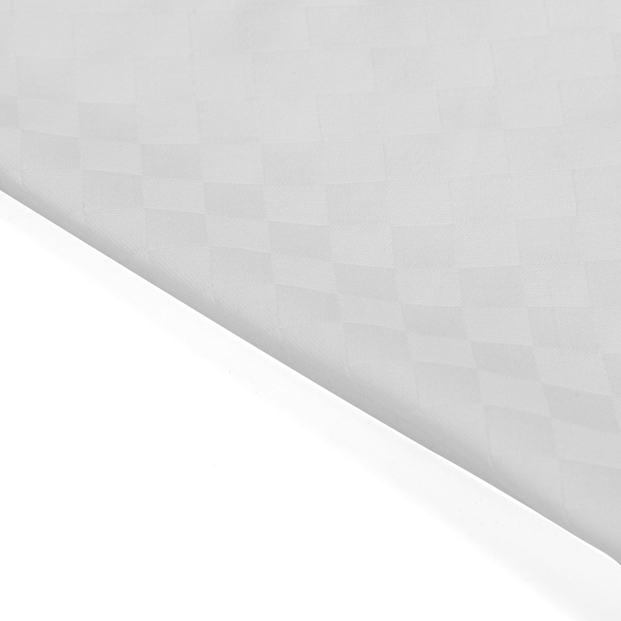 In-Sattva Home 100% Cotton Pure White Checkered Soft Touch Table Napkin Set