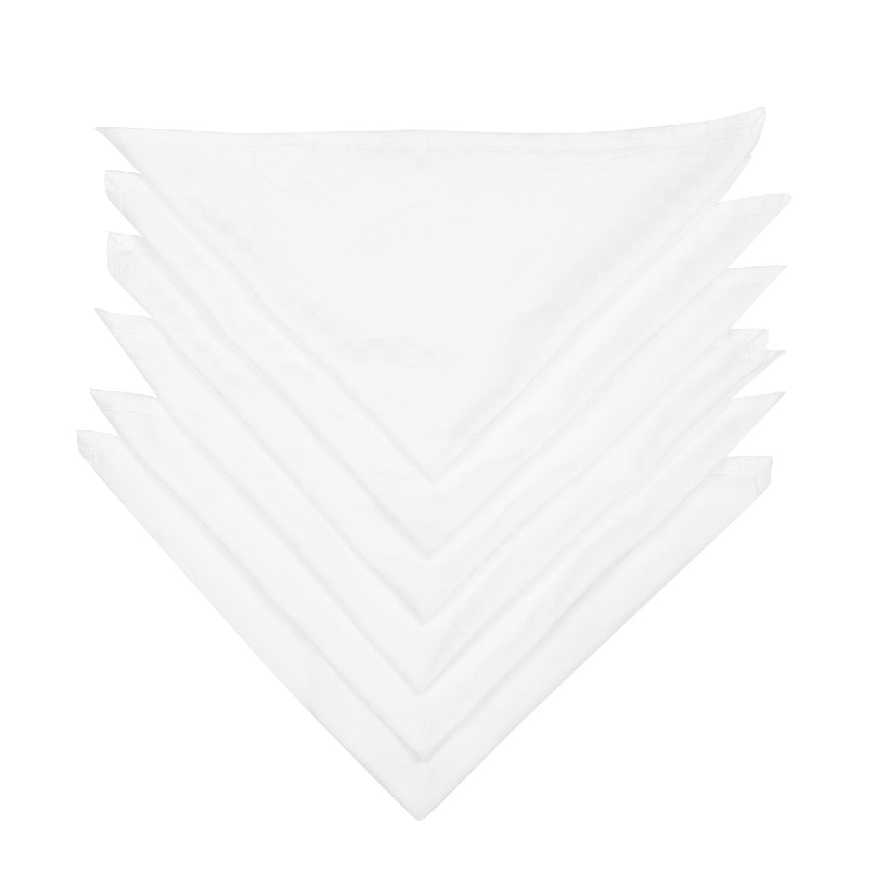 In-Sattva Home 100% Cotton Pure White Checkered Soft Touch Table Napkin Set