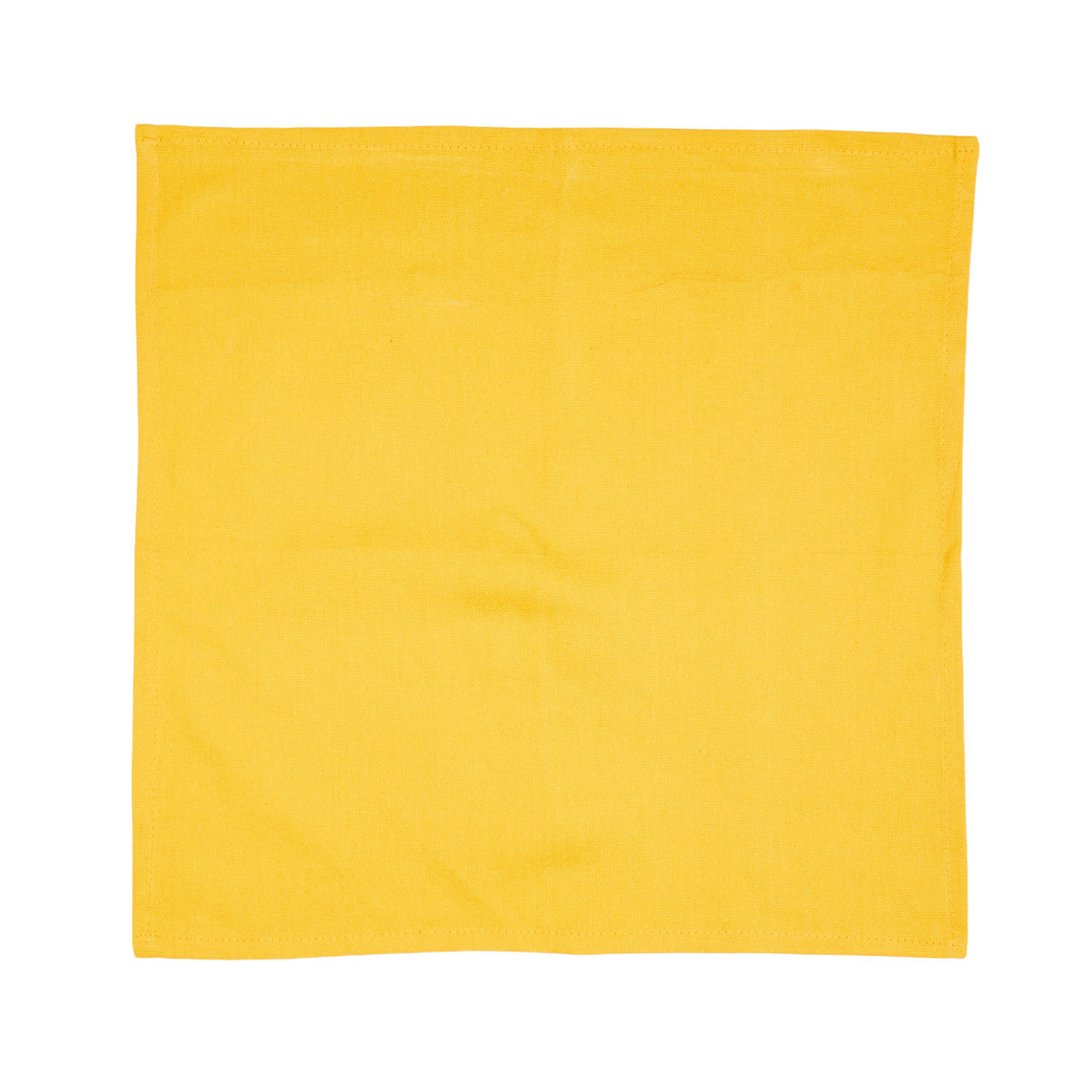 In-Sattva Home 100% Pure Cotton Solid Color Soft Touch Feel Table Napkin Set Yellow