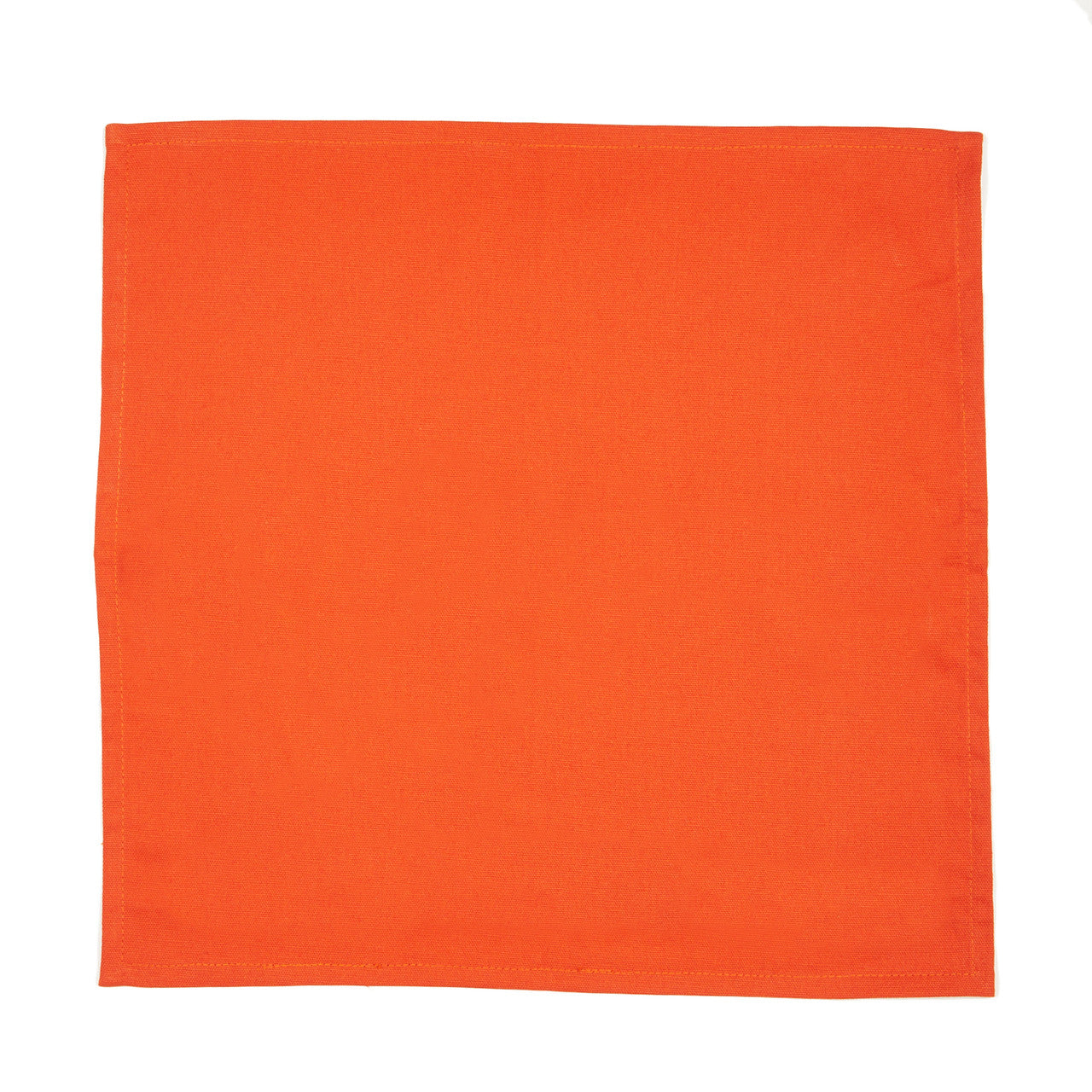 In-Sattva Home 100% Pure Cotton Solid Color Soft Touch Feel Table Napkin Set Rust