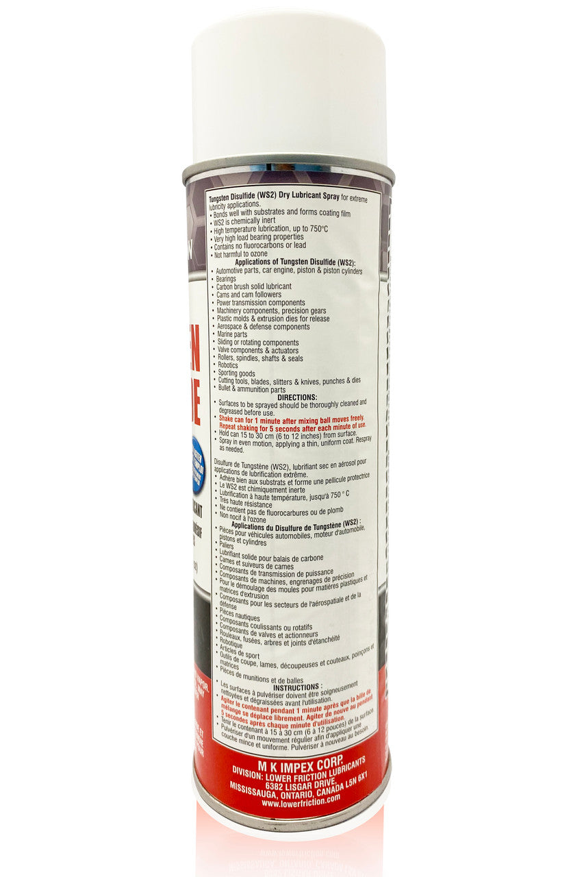 US-WS2-SP-13OZ Tungsten Disulfide Dry Lubricant Aerosol Spray Can; 13 oz; 1