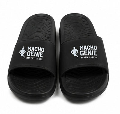 Macho Genie Men’s Black Slide Slippers