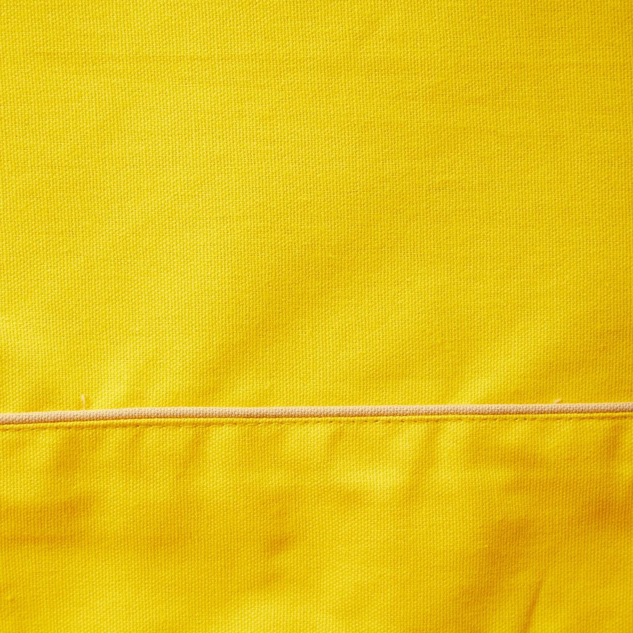 In-Sattva Home 100% Cotton Solid Color Soft Feel Washable Rectangular Table Cover Cloth Mustard