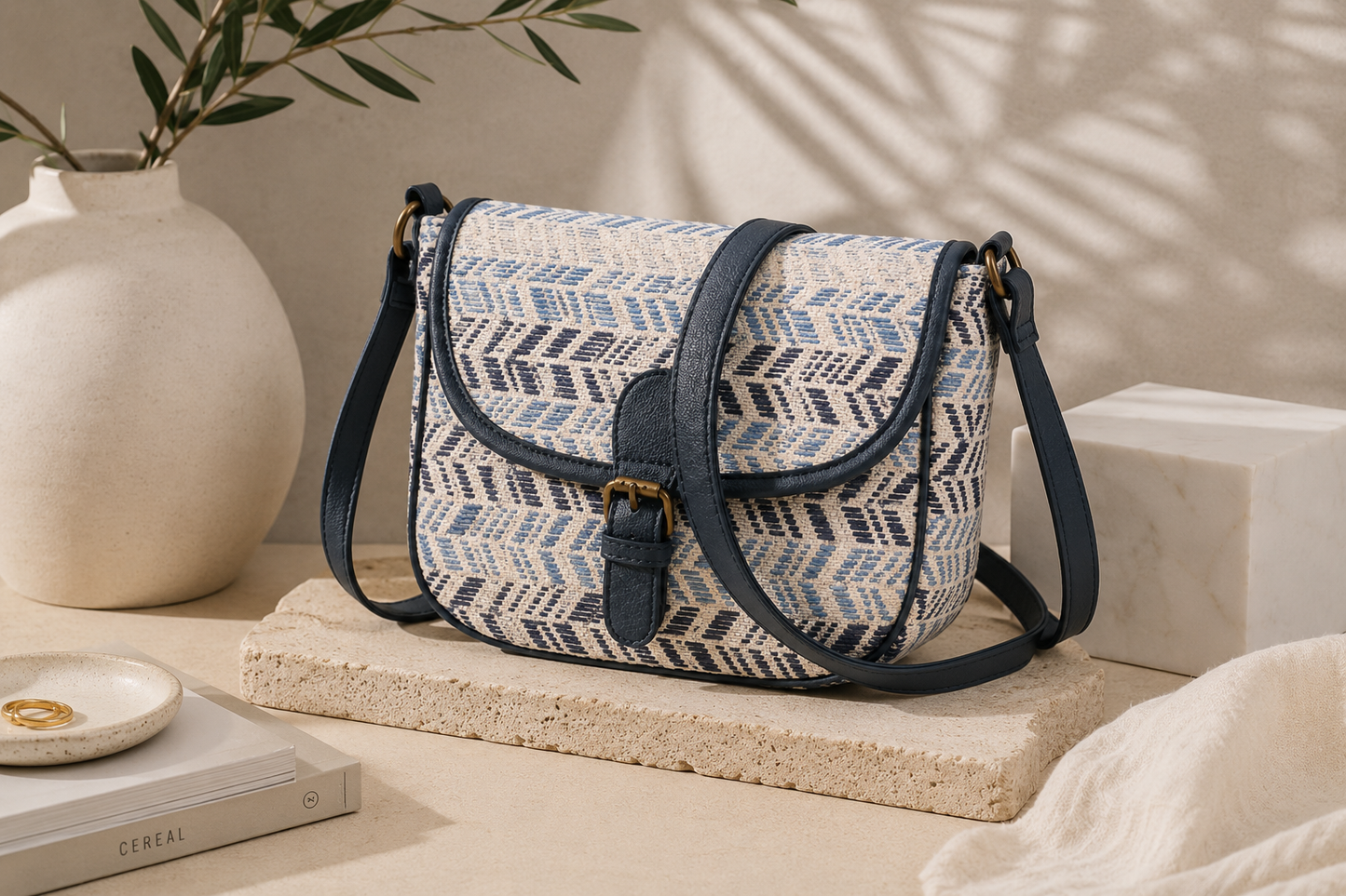Macho Genie BohoWeave Crossbody Sling Bag