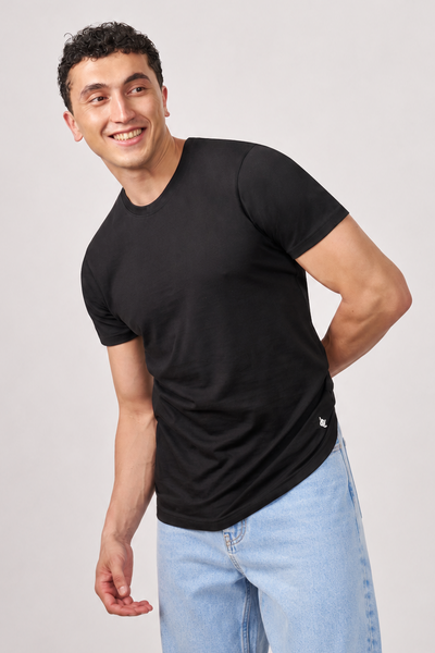 Macho Genie - Men's Crew Neck T-Shirt - Onyx Black