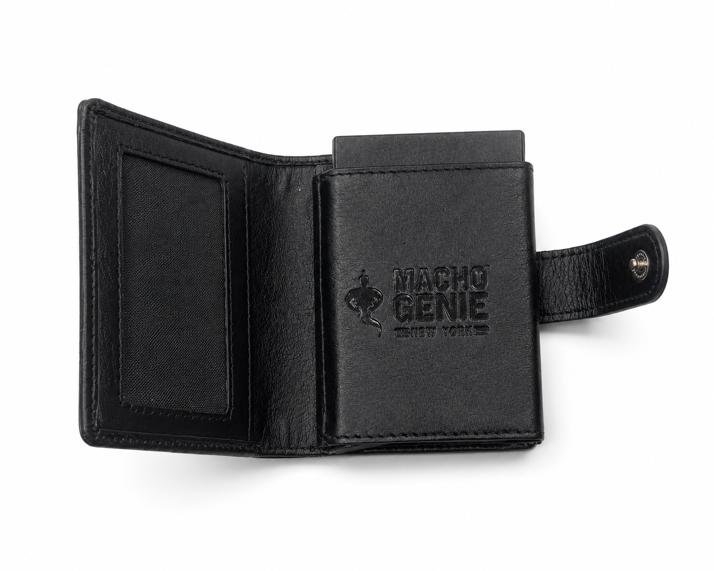 Macho Genie Urban Wrap RFID Leather Card Wallet – Black