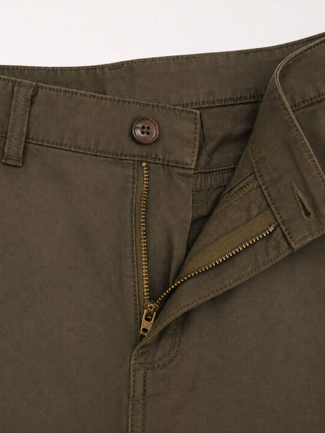 Macho Genie Men’s Slim Fit Chinos – Premium Stretch Casual Trousers (Olive Green)