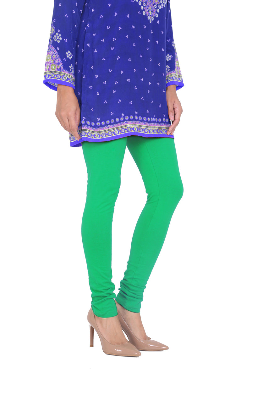 Solid Churidar Leggings - Mint Green