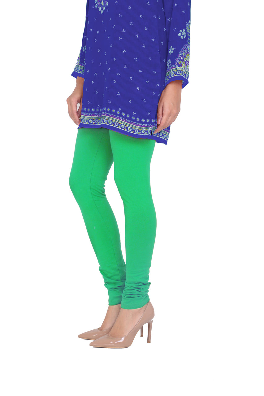 Solid Churidar Leggings - Mint Green
