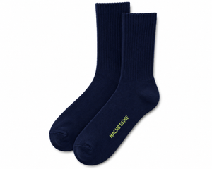 Macho Genie Men’s Navy Blue Crew Length Socks