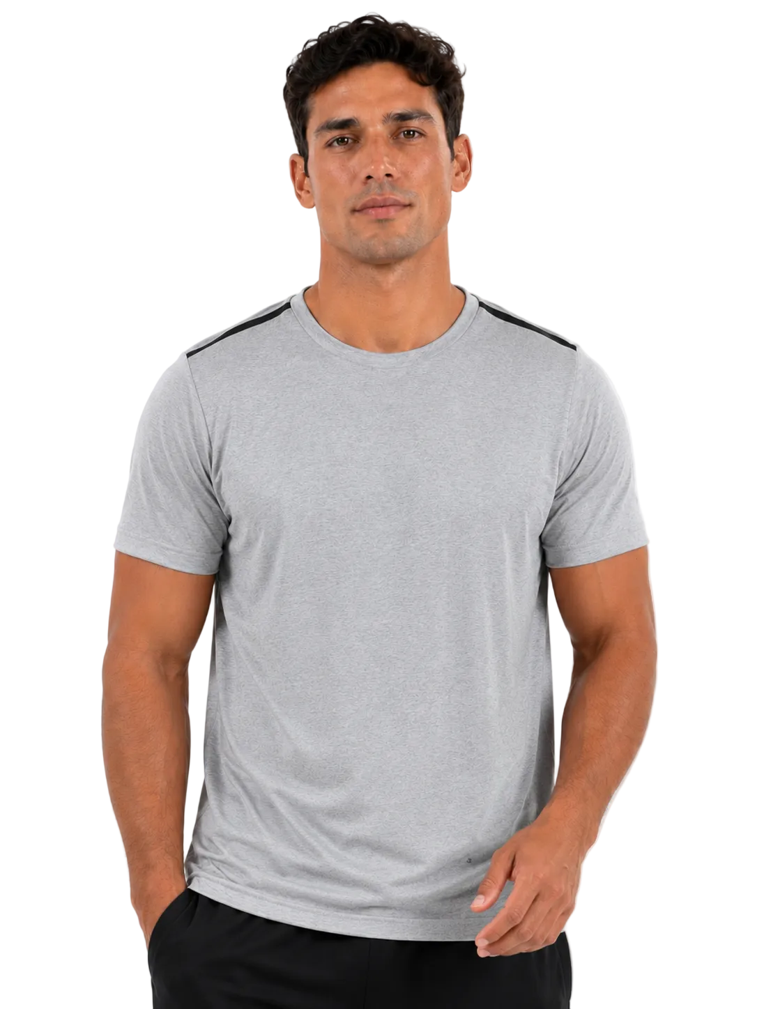 Macho Genie - Men's Performance Active T-Shirt - Charcoal Gray
